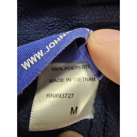 Johnnie O Pullover Mens Medium Blue Long Sleeve 1/4 Zip Mock Neck Golf Outdoor - Picture 9 of 9